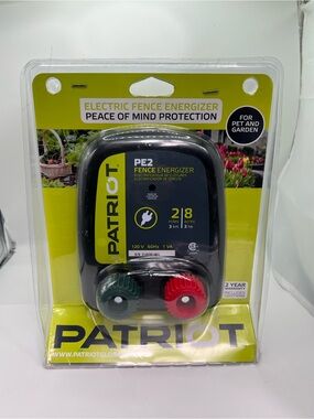 PE2 Electric Fence Energizer - Black and Lime